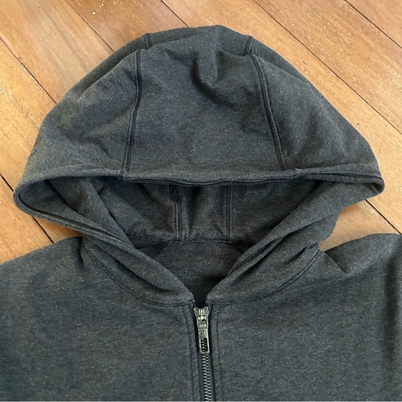 Lululemon Cross Cut Hoodie Heathered Black - Picture 7 of 12